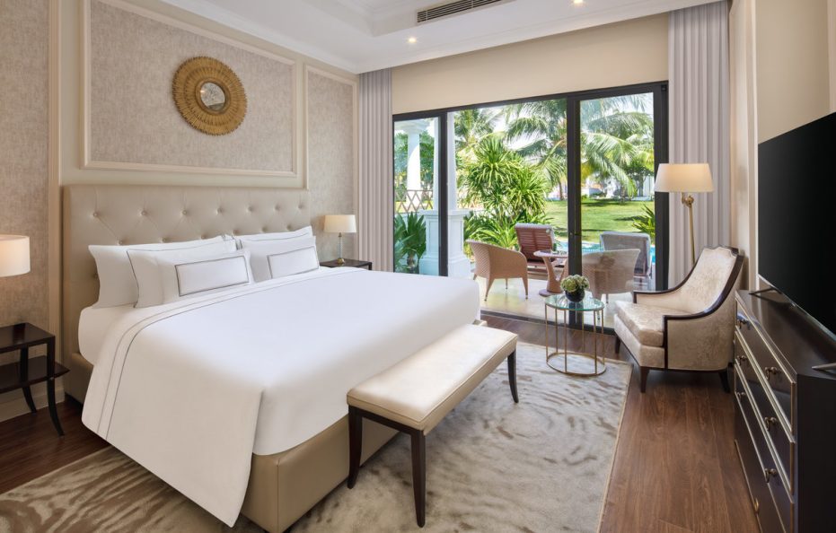 Villa 1 phòng ngủ có hồ bơi riêng – hướng vườn